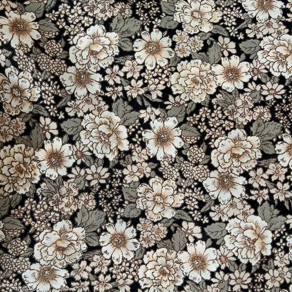 Vtg Y2K 2000s Dark Floral Bell Sleeve Blouse Wmns L Boho Whimsygoth Grunge - Picture 6 of 9